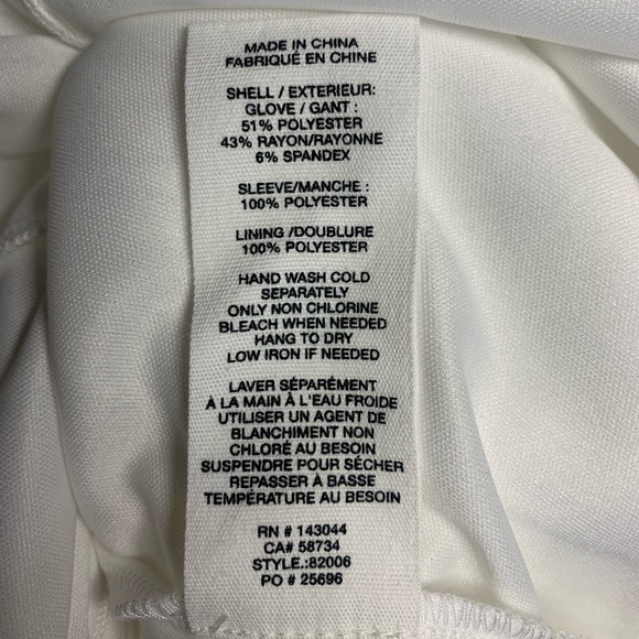 Avec Les Filles Mini Dress With Gloves | Puff Sleeves | Bridal | Engagement - Picture 8 of 8